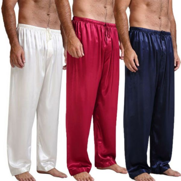 summer new mens loose satin pants sleep bottoms nightwear ice silk home pajamas sleepwear trousers 4 colors, Black;brown
summer new mens loose satin pants sleep bottoms nightwear ice silk home pajamas sleepwear trousers 4 colors, Black;brown