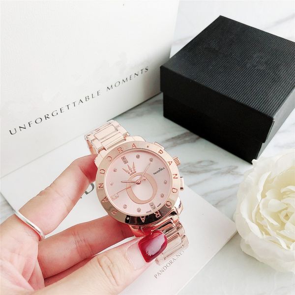 pandora popular new fashion men's and women's watches rose gold stainless steel watch band designer watch band box, Slivery;brown
pandora popular new fashion men's and women's watches rose gold stainless steel watch band designer watch band box, Slivery;brown