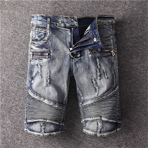 2020 men denim short jeans brand designer jeans embroidery pants fashion holes trousers italy hip hop mens clothing, White;black
2020 men denim short jeans brand designer jeans embroidery pants fashion holes trousers italy hip hop mens clothing, White;black