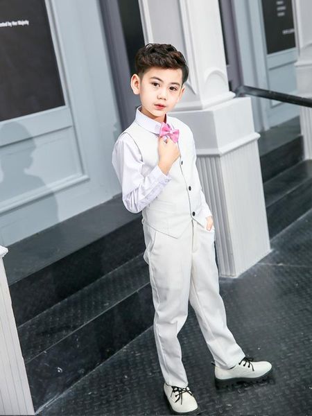 yuanlu boys suits blazer formal costume 4pcs (vest+shirt+pants+tie) for wedding party piano boys dress slim fit kids suits white, Black
yuanlu boys suits blazer formal costume 4pcs (vest+shirt+pants+tie) for wedding party piano boys dress slim fit kids suits white, Black
