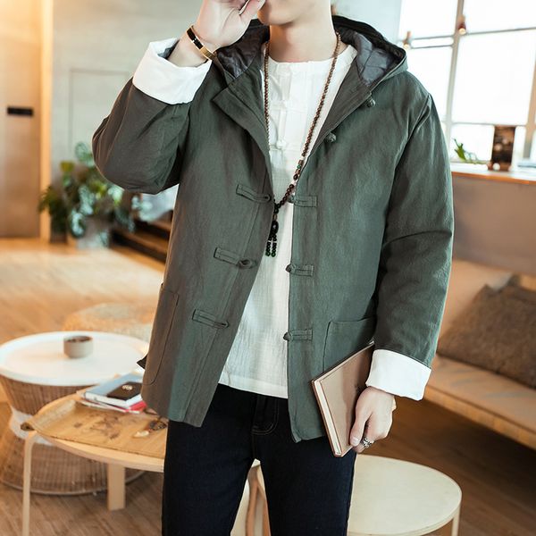 mixcubic 2018 winter buckle button hooded lineb padded coats for men casual loose thicken hooded linen overcoat men,size m-5xl, Black
mixcubic 2018 winter buckle button hooded lineb padded coats for men casual loose thicken hooded linen overcoat men,size m-5xl, Black