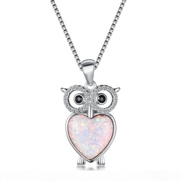 fashion lovely 925 sterling silver crystal wedding women necklaces white blue fire opal owl pendant necklaces
fashion lovely 925 sterling silver crystal wedding women necklaces white blue fire opal owl pendant necklaces