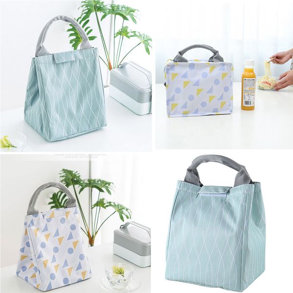 lunch bag canvas portable lunch bag fashion portable waterproof thickness picnic school w621