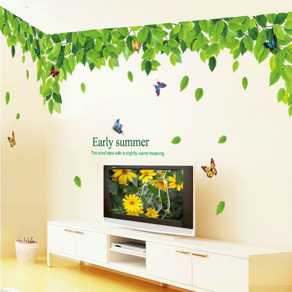 early summer tree butterfly leaf wall stickers for kids rooms green tree wall decals living room bedroom decor mural poster
early summer tree butterfly leaf wall stickers for kids rooms green tree wall decals living room bedroom decor mural poster