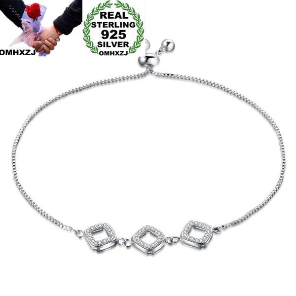 omhxzj wholesale personality fashion woman girl party wedding gift silver three square zircon 925 sterling silver bracelet br88, Golden;silver
omhxzj wholesale personality fashion woman girl party wedding gift silver three square zircon 925 sterling silver bracelet br88, Golden;silver