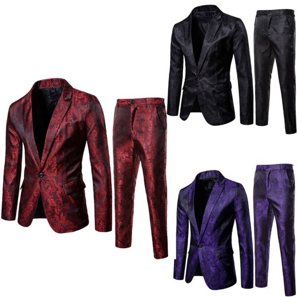 2pcs mens blazer suit slim fit tuxedo coat + pants trousers formal evening wedding groom 2019 new, White;black
2pcs mens blazer suit slim fit tuxedo coat + pants trousers formal evening wedding groom 2019 new, White;black