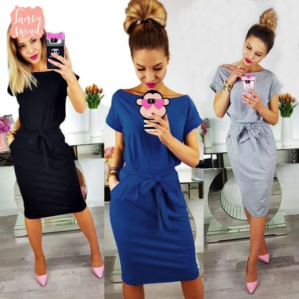 women dress short o neck black sleeve slim summer 2019 elegant up women designer clothes fashion dresses women vestidos, Black;gray
women dress short o neck black sleeve slim summer 2019 elegant up women designer clothes fashion dresses women vestidos, Black;gray