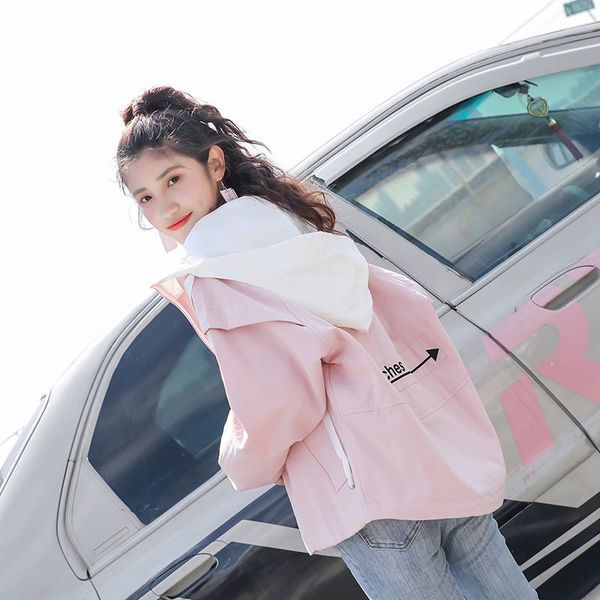 2019 fashion hooded baseball jacket women spring autumn korean casual loose ladies new long sleeve solid zipper outerwear, Black;brown
2019 fashion hooded baseball jacket women spring autumn korean casual loose ladies new long sleeve solid zipper outerwear, Black;brown