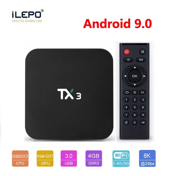 4gb 64gb tx3 android 9.0 tv box amlogic s905x3 32gb quad core 2.4g/5ghz wifi bt h.265 8k media player
4gb 64gb tx3 android 9.0 tv box amlogic s905x3 32gb quad core 2.4g/5ghz wifi bt h.265 8k media player