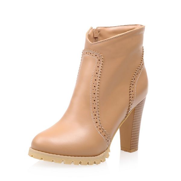 karinluna new arrivals dropship large size 34-43 zip up ankle boots woman shoes square heels platform boots female shoes woman, Black
karinluna new arrivals dropship large size 34-43 zip up ankle boots woman shoes square heels platform boots female shoes woman, Black