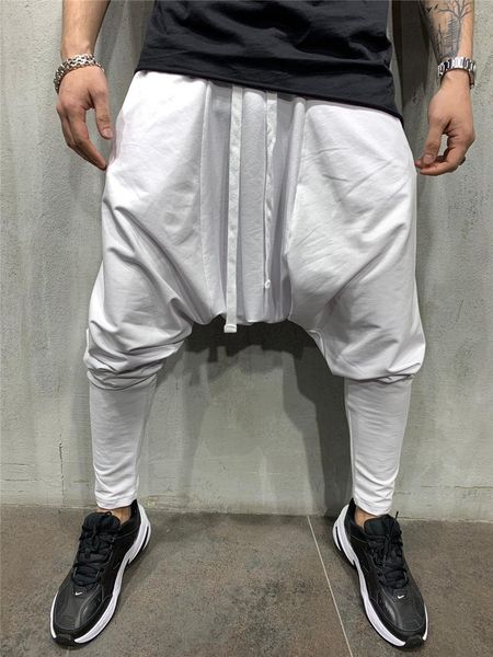 fashion man luxury street harem designer with belt hip hop man pants solid casual hemme trousers, Black
fashion man luxury street harem designer with belt hip hop man pants solid casual hemme trousers, Black