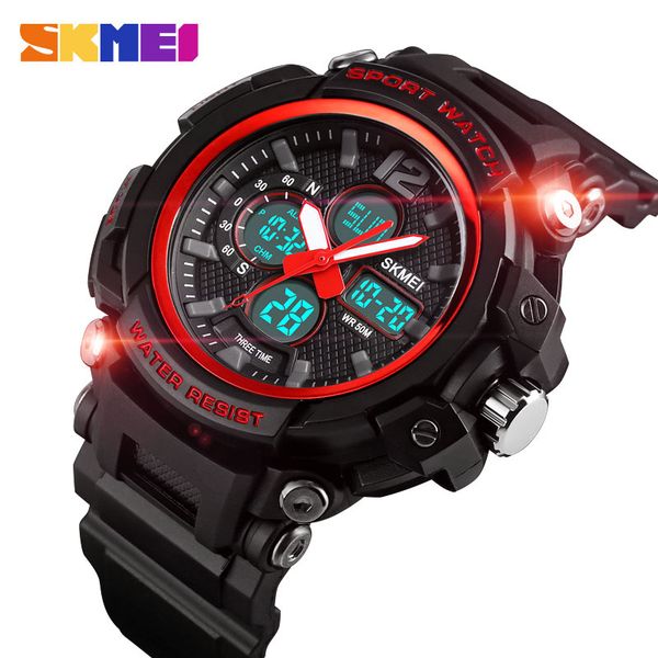 skmei sport men watch dual display digital watch luminous 5bar waterproof 3time multl-function montre homme quartz 1498, Slivery;brown
skmei sport men watch dual display digital watch luminous 5bar waterproof 3time multl-function montre homme quartz 1498, Slivery;brown