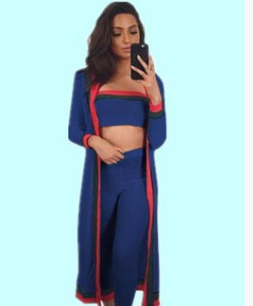 women fall autumn suits 3pcs spring cardigans strapless pants clothing set outfits, Gray
women fall autumn suits 3pcs spring cardigans strapless pants clothing set outfits, Gray