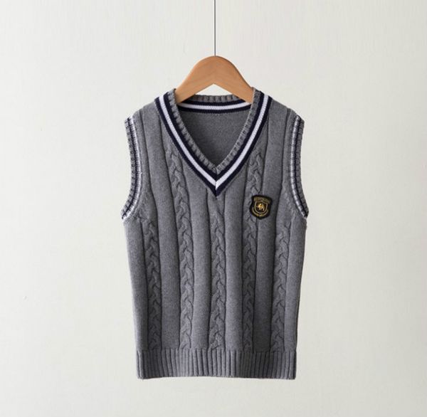 child sweater vest 2020 british styles kids sweaters fashion luxury jumper preppy vest men women vests plus size explosion sell, Blue
child sweater vest 2020 british styles kids sweaters fashion luxury jumper preppy vest men women vests plus size explosion sell, Blue