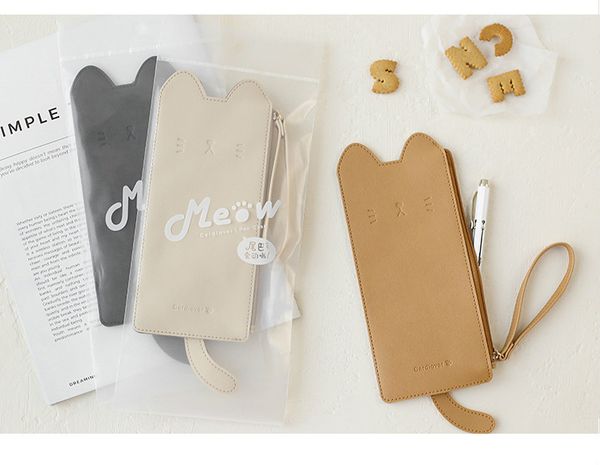 cute cat style ins fashion flat pencil bag creatve zipper bag gift 90mm*200mm
cute cat style ins fashion flat pencil bag creatve zipper bag gift 90mm*200mm