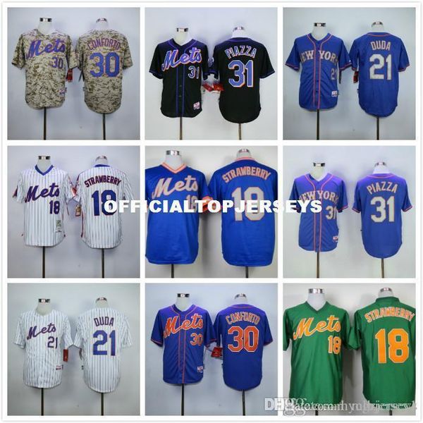 18 darryl strawberry 21 lucas duda 31 mike piazza retro jerseys blue green gray white, Black;blue
18 darryl strawberry 21 lucas duda 31 mike piazza retro jerseys blue green gray white, Black;blue