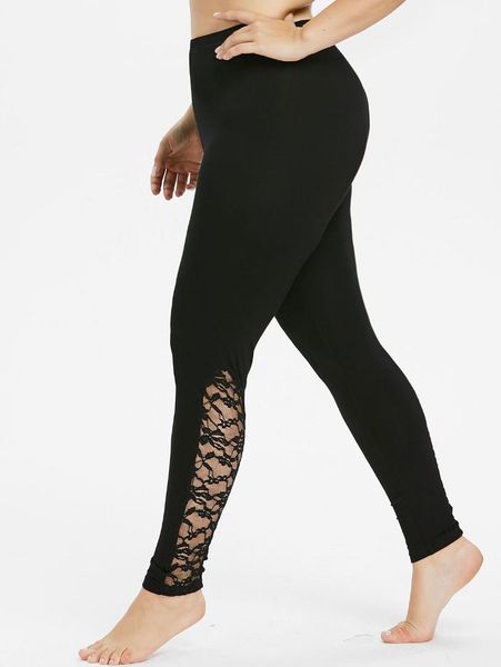 plus size 5xl bottom lace insert leggings women casual elasticized waist leggings skinny pencil pants summer trousers big size, Black
plus size 5xl bottom lace insert leggings women casual elasticized waist leggings skinny pencil pants summer trousers big size, Black