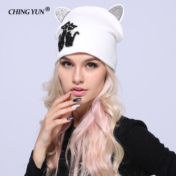 new winter women knitted hats lady warm caps diamond kitty cat ears solid thicker girls cap cute wool hat 2018 y200102, Blue;gray
new winter women knitted hats lady warm caps diamond kitty cat ears solid thicker girls cap cute wool hat 2018 y200102, Blue;gray