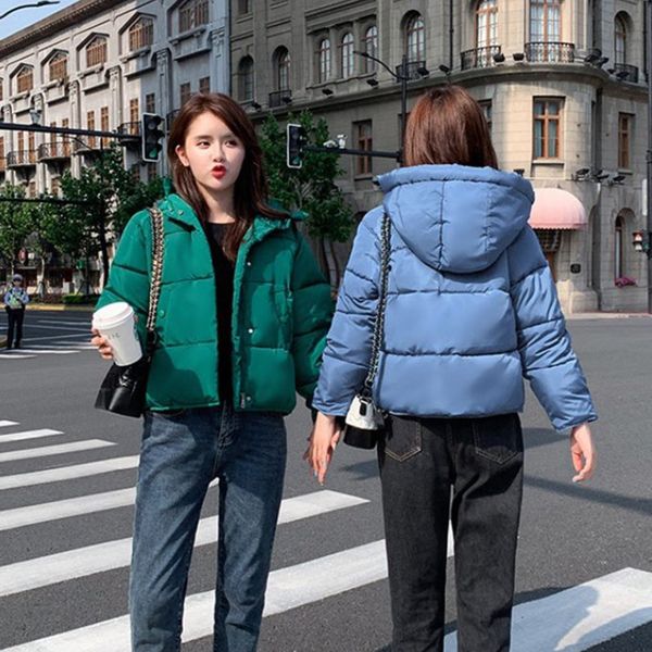 2019 fashion women down coats winter short jacket ladies hooded cotton pike coat female loose bread parkas new, Black
2019 fashion women down coats winter short jacket ladies hooded cotton pike coat female loose bread parkas new, Black