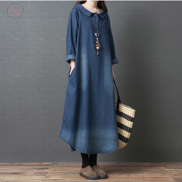весна новый denim длинное платье 2019 синий платье сыпучие turn воротник с длинными рукавами хлопок перевозка груза падения, Black;gray
весна новый denim длинное платье 2019 синий платье сыпучие turn воротник с длинными рукавами хлопок перевозка груза падения, Black;gray