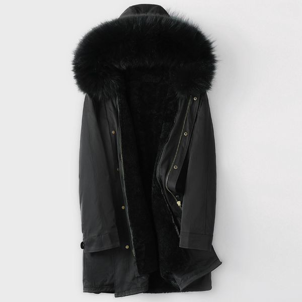 real fur jacket for men winter long coats hooded windbreaker outerwear overcoat thickening warm snow wear male parkas large size m-5xl, Black
real fur jacket for men winter long coats hooded windbreaker outerwear overcoat thickening warm snow wear male parkas large size m-5xl, Black