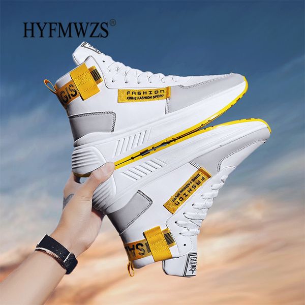 hyfmwzs autumn and winter men high-sneakers platform trendy wild korean shoes men student casual shoes with letters 39-44, Black
hyfmwzs autumn and winter men high-sneakers platform trendy wild korean shoes men student casual shoes with letters 39-44, Black