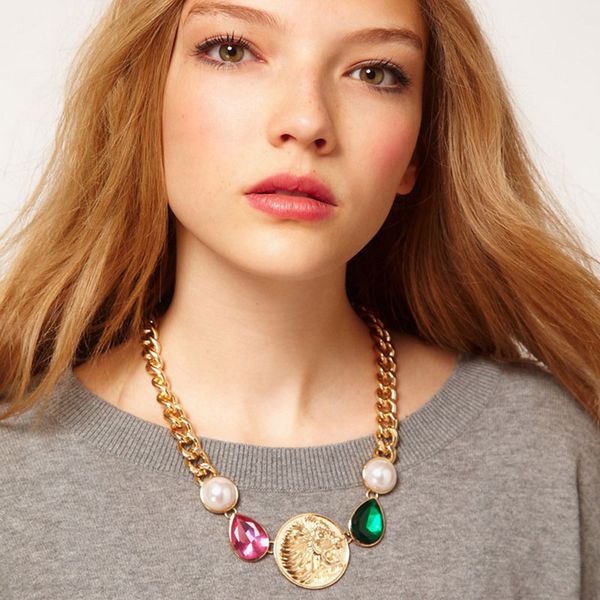 new fashion punk alloy animal lion head crystal chain pendant necklaces for women jewelry ing, Silver
new fashion punk alloy animal lion head crystal chain pendant necklaces for women jewelry ing, Silver