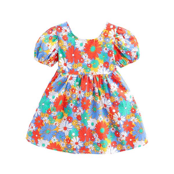 girl's dresses summer kids baby girls holiday dress flowers print short sleeve knee length a-line outfits 1-6y, Red;yellow
girl's dresses summer kids baby girls holiday dress flowers print short sleeve knee length a-line outfits 1-6y, Red;yellow