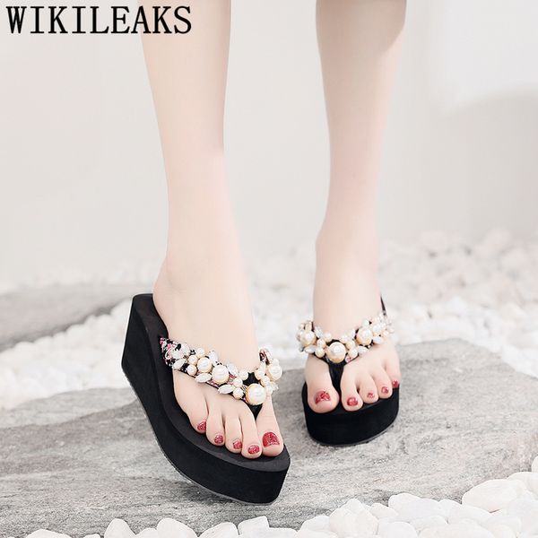 beach slippers platform shoes ladies flip flops diamond slides slides rhinestone slippers wedge women summer, Black
beach slippers platform shoes ladies flip flops diamond slides slides rhinestone slippers wedge women summer, Black