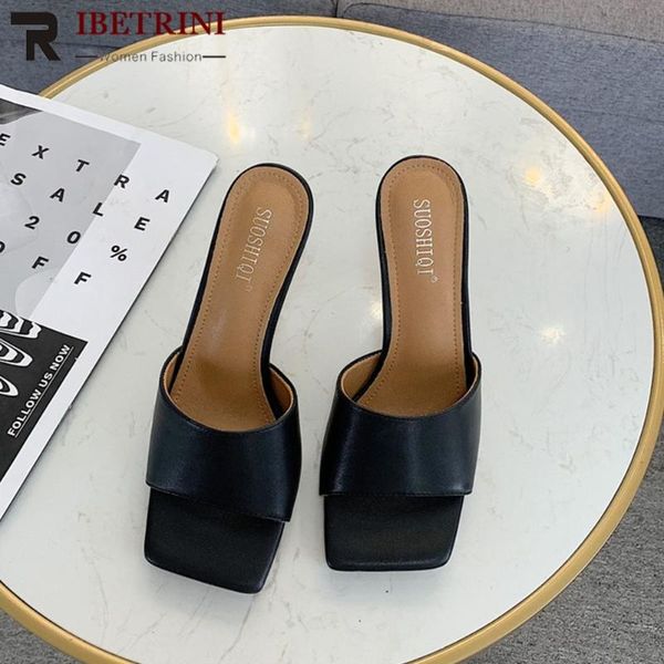 ribetrini classic women summer shoes women square toe solid slip on thin heel party casual leisure pumps fashion slippers, Black
ribetrini classic women summer shoes women square toe solid slip on thin heel party casual leisure pumps fashion slippers, Black