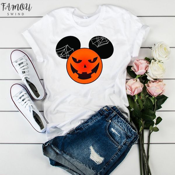 womens cartoon skull printed funny happy halloween cute graphic tee shirt female fashion clothes, White
womens cartoon skull printed funny happy halloween cute graphic tee shirt female fashion clothes, White