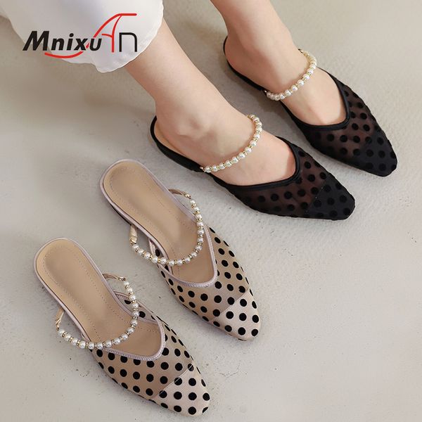 mules shoes women summer slippers sandals 2020 new silk mesh slip on middle chunky heels pearls ladies slides big size 43, Black
mules shoes women summer slippers sandals 2020 new silk mesh slip on middle chunky heels pearls ladies slides big size 43, Black
