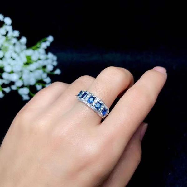 cluster rings natural real blue sapphire ring 925 sterling silver fine handworked jewelry finger, Golden;silver
cluster rings natural real blue sapphire ring 925 sterling silver fine handworked jewelry finger, Golden;silver