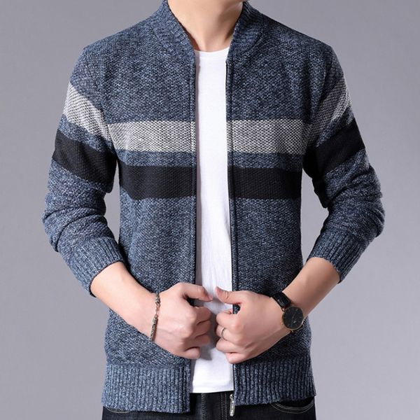 2019 new autumn winter sweater men jacket strap zipper sweaters knitwear warm sweatercoat cardigans men clothing, White;black
2019 new autumn winter sweater men jacket strap zipper sweaters knitwear warm sweatercoat cardigans men clothing, White;black