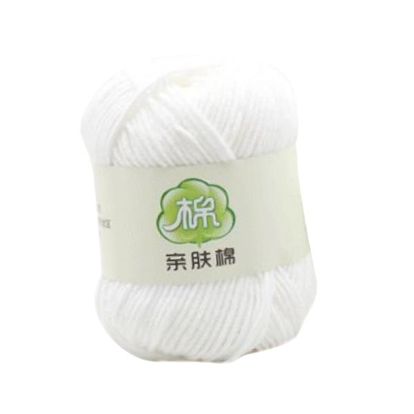 70m milk cotton yarn skeins - perfect for mini knitting and crochet project, Black;white
70m milk cotton yarn skeins - perfect for mini knitting and crochet project, Black;white