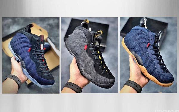 penny hardaway foam one denim men basketball shoes black blue jeans habanero night maroon gum chaussures trainers designer sneakers with box, White;red
penny hardaway foam one denim men basketball shoes black blue jeans habanero night maroon gum chaussures trainers designer sneakers with box, White;red
