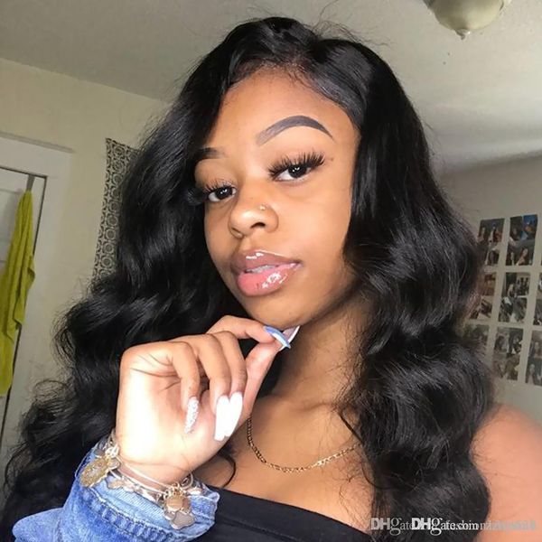 body wave lace front human hair wigs for women pre plucked brazilian remy hair wigs 13*4 bleached knots baby hair kijg, Black
body wave lace front human hair wigs for women pre plucked brazilian remy hair wigs 13*4 bleached knots baby hair kijg, Black