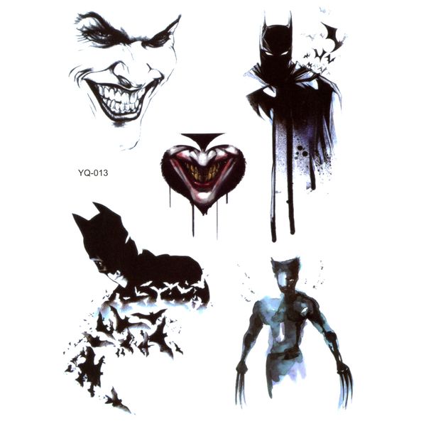5pcs Gotham City superhero Waterproof Temporary Tattoos men Fake Tattoo Tatuajes Glitter Tattoo Temporary tatoo Cheap Stuff
5pcs Gotham City superhero Waterproof Temporary Tattoos men Fake Tattoo Tatuajes Glitter Tattoo Temporary tatoo Cheap Stuff