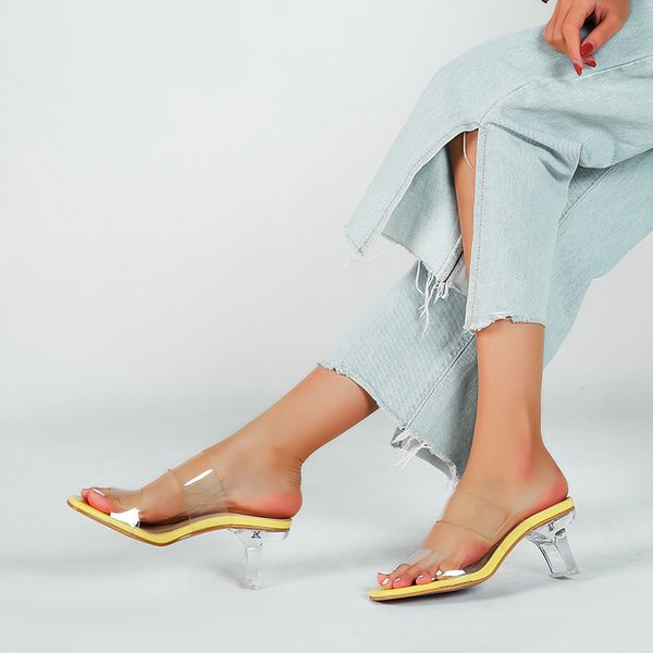 summer pvc jelly women slippers transparent sandals crystal clear high heels ladies slides open toe platform female shoes, Black
summer pvc jelly women slippers transparent sandals crystal clear high heels ladies slides open toe platform female shoes, Black