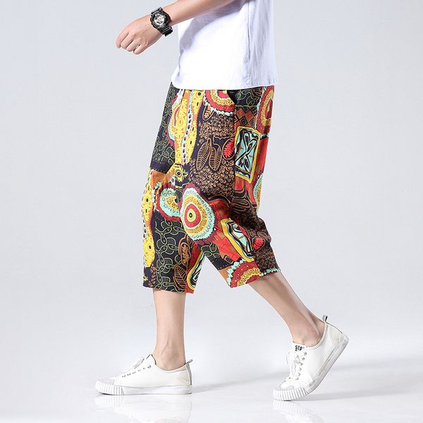 hip hop printed men pants casual calf-length pants casual fitness baggy streetwear harem trousers joggers, Black 
hip hop printed men pants casual calf-length pants casual fitness baggy streetwear harem trousers joggers, Black