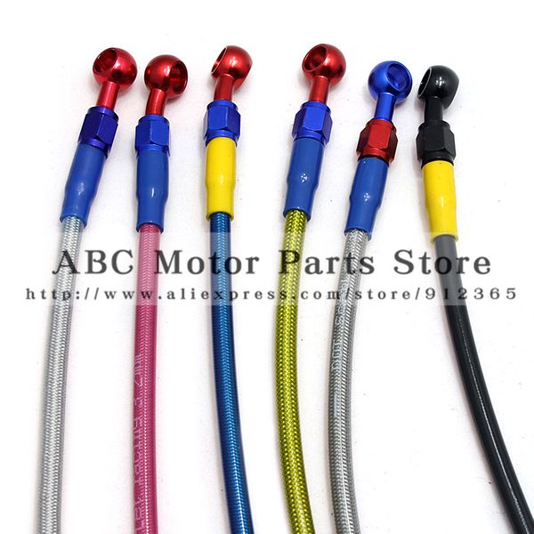 500mm 600mm 700mm 800mm 900mm colorful motorcycle hydraulic reinforced brake or clutch oil hose line pipe fit atv dirt pit bike
500mm 600mm 700mm 800mm 900mm colorful motorcycle hydraulic reinforced brake or clutch oil hose line pipe fit atv dirt pit bike