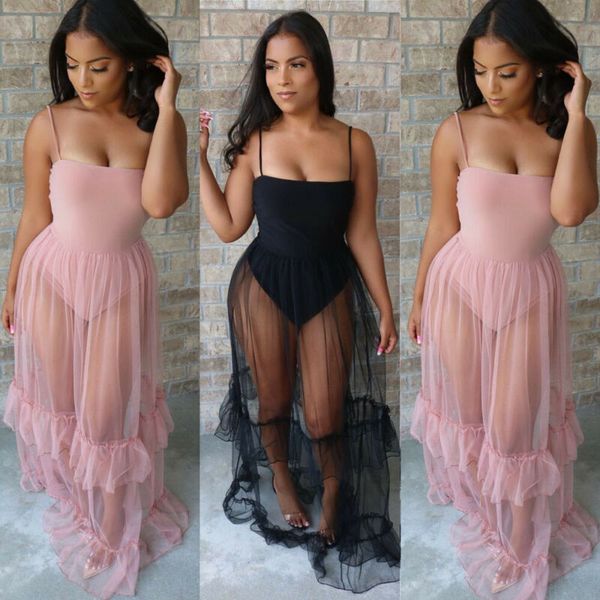 2019 summer womens beach dress see-through mesh sheer maxi dress tulle lace long black pink sexy, Blue;gray
2019 summer womens beach dress see-through mesh sheer maxi dress tulle lace long black pink sexy, Blue;gray