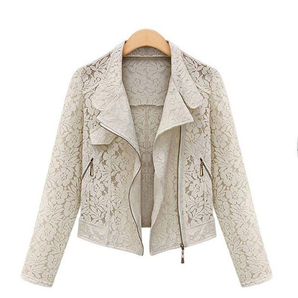 women lace biker jacket autumn new full lace outerwear female leisure casual short jacket metal outerwear jacket fit, Black;brown
women lace biker jacket autumn new full lace outerwear female leisure casual short jacket metal outerwear jacket fit, Black;brown
