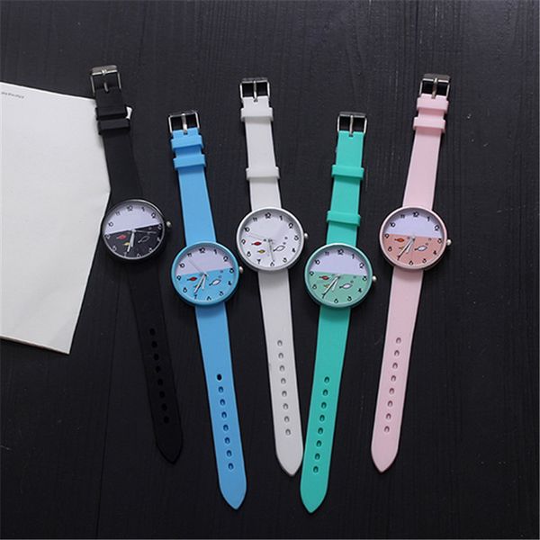 cartoon watch cute fish student childrens watches soft safety silicone clock fashion kids boy girl hour waterproof child date, Slivery;brown
cartoon watch cute fish student childrens watches soft safety silicone clock fashion kids boy girl hour waterproof child date, Slivery;brown