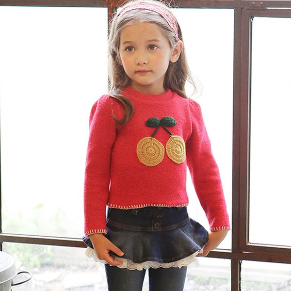 2019 winter style children's sweater strawberry shan korean-style long sleeve cherry flower girls slim fit sweater, Blue
2019 winter style children's sweater strawberry shan korean-style long sleeve cherry flower girls slim fit sweater, Blue