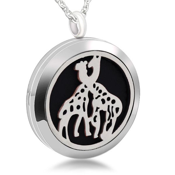 stainless steel hollow giraffe box accessories aromatherapy essential oil charm pendant, Silver
stainless steel hollow giraffe box accessories aromatherapy essential oil charm pendant, Silver