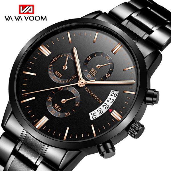 relogio masculino fashion mens watches to business steel quartz watch casual waterproof male wristwatch chronograph, Slivery;brown
relogio masculino fashion mens watches to business steel quartz watch casual waterproof male wristwatch chronograph, Slivery;brown