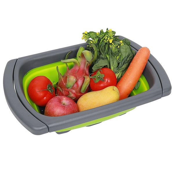 kitchen colander fruit vegetable washing basket foldable strainer collapsible drainer over the sink adjustable silicone tools
kitchen colander fruit vegetable washing basket foldable strainer collapsible drainer over the sink adjustable silicone tools