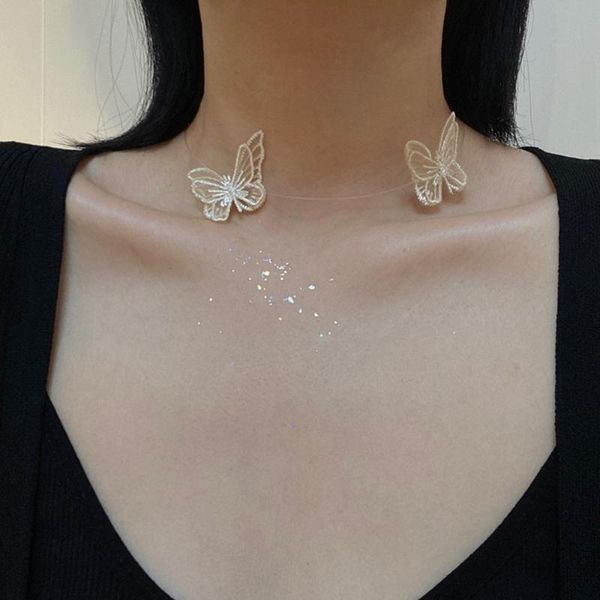party chic korea butterfly necklace choker cute embroidery elegant women clavicle chain necklace lace cutout short chocker, Golden;silver
party chic korea butterfly necklace choker cute embroidery elegant women clavicle chain necklace lace cutout short chocker, Golden;silver