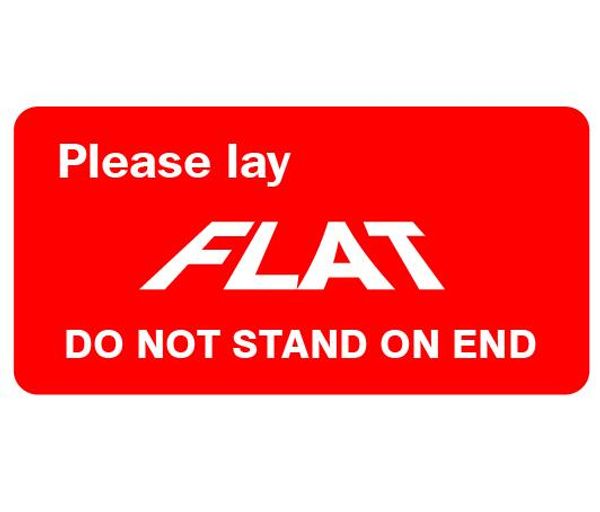 180pcs 12x6cm LAY FLAT, DO NOT STAND ON END self adhesive packaging label sticker, Item No. DN25
180pcs 12x6cm LAY FLAT, DO NOT STAND ON END self adhesive packaging label sticker, Item No. DN25